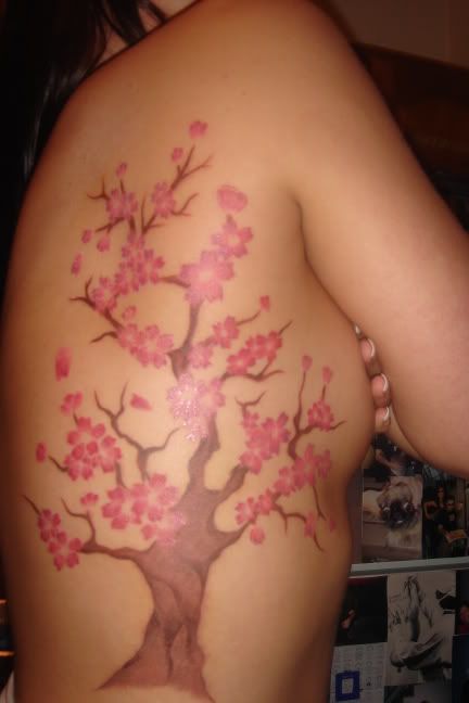 cherry blossom tree tattoo. cherry blossom tree tattoo.