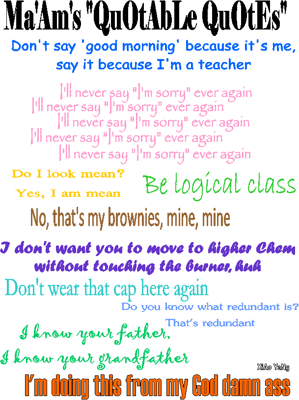 sayings about high school