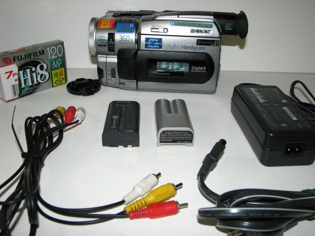 Sony DCR TRV510 Hi8 Digital8 Camcorder Transfer Hi8 or 8mm to DVD PC ...