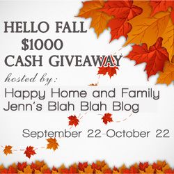 Hello Fall Cash Giveaway Badge