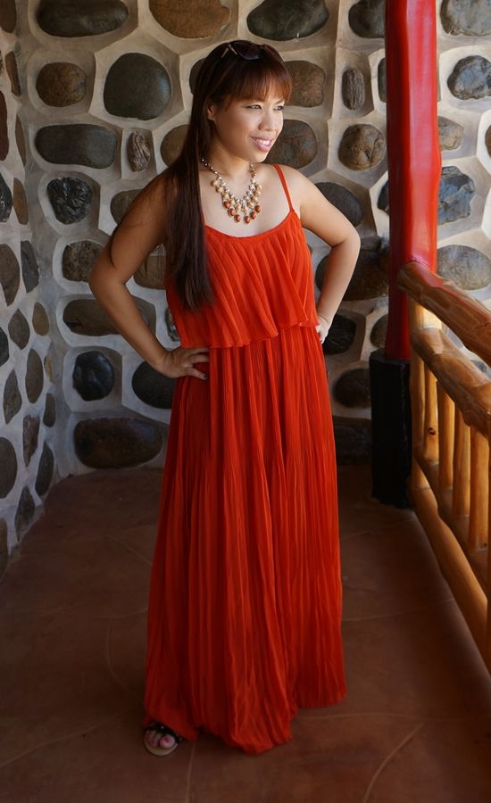 red maxi dress from mart of china