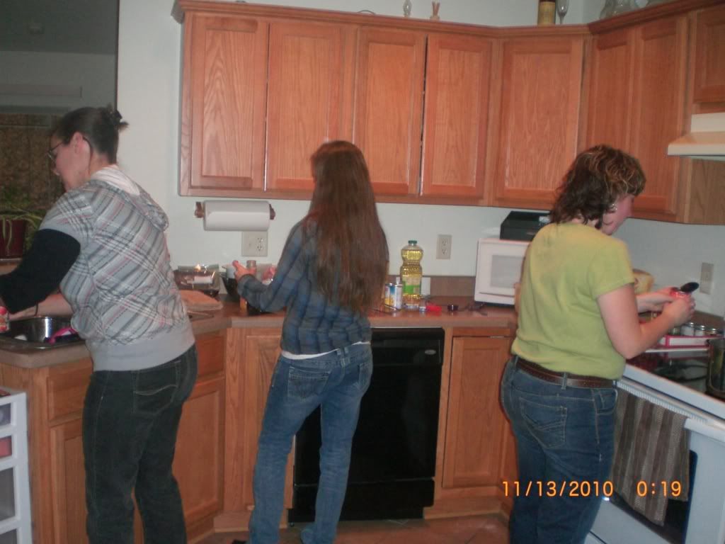Jackie, Christina &amp; Mary cooking!