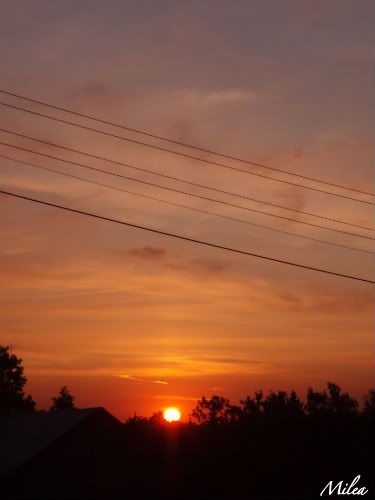 Západ slunce 8.8.2009 19:06h