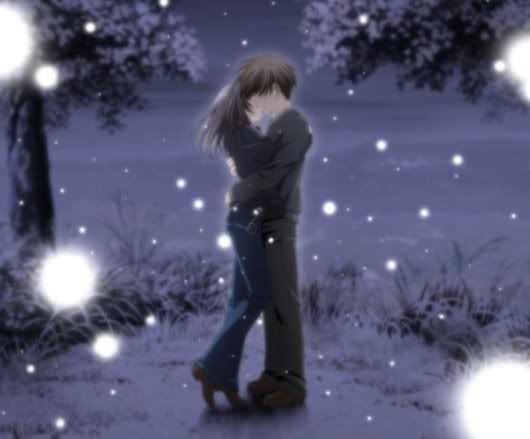 cute anime couples kiss. Romantic Anime Couples