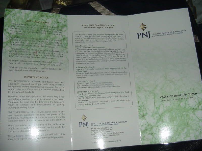 Vòng cẩm thạch thiên nhiên bán lẻ với giá sỉ, có giấy chứng nhận của SJC & PNJ - 7
