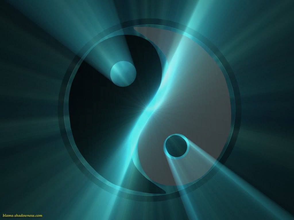 yin yang blue