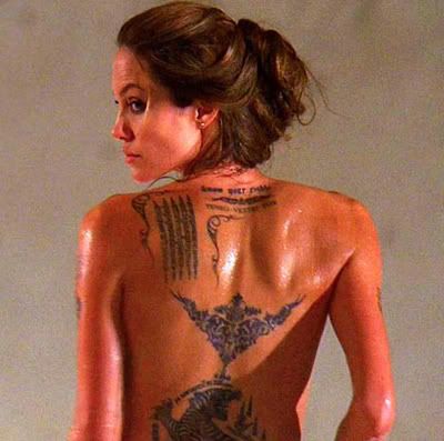 angelina jolie tattoo Angelina Jolie