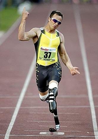 15. TRACK & FIELD - South African Paralympic athlete Oscar Pistorius.