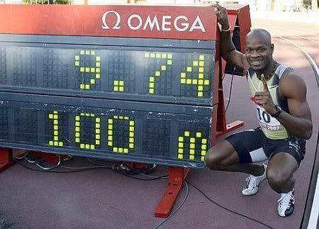 16. TRACK & FIELD - Asafa Powell is the fastest man on Earth; Rieti’s track is confirming.