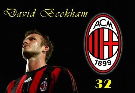 David Beckham, age 33, AC Milan