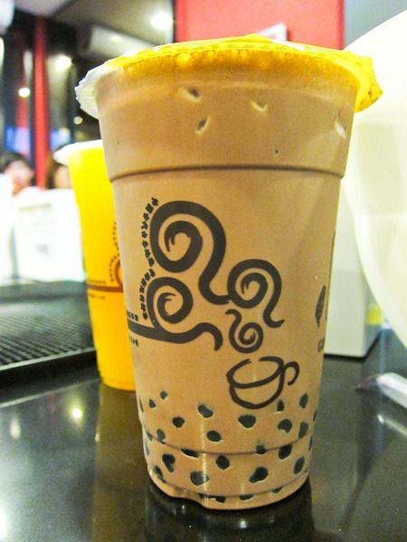 Gong Cha Chocolate Milk Tea with Pearls