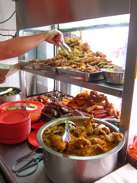 Dishes at Nasi Lemak & Minuman Ah Ho, Melaka