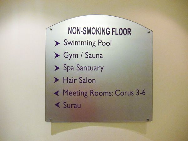 Floor Directory at Corus Hotel Kuala Lumpur, Malaysia