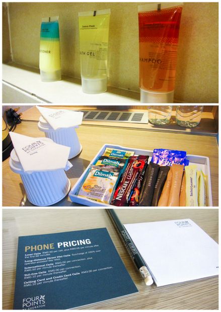 Toiletries and Drinks, Four Points by Sheraton Penang