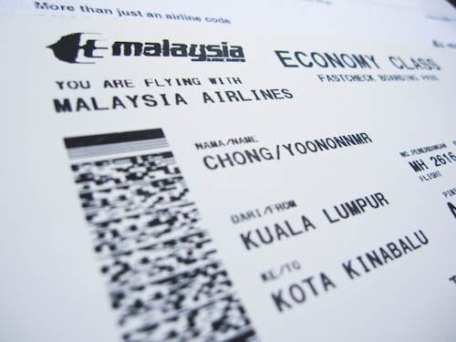 MAS Air Ticket