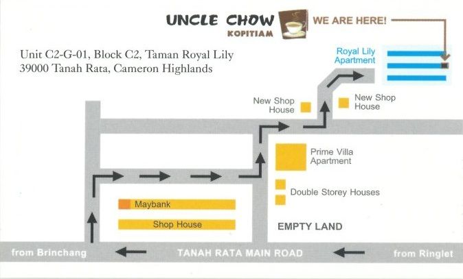 Uncle Chow Kopitiam Map