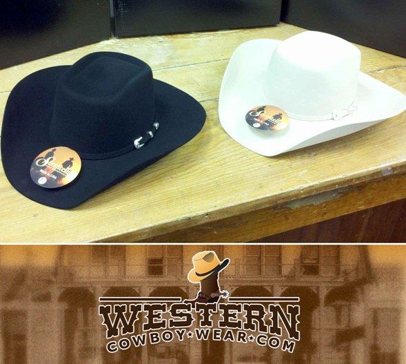 NEW Serratelli 4 States 5x Felt Cowboy Hat E6 Brick Crease Black or ...
