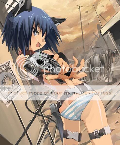 anime cat girl photo: Anime Cat Girl with gun desert.jpg