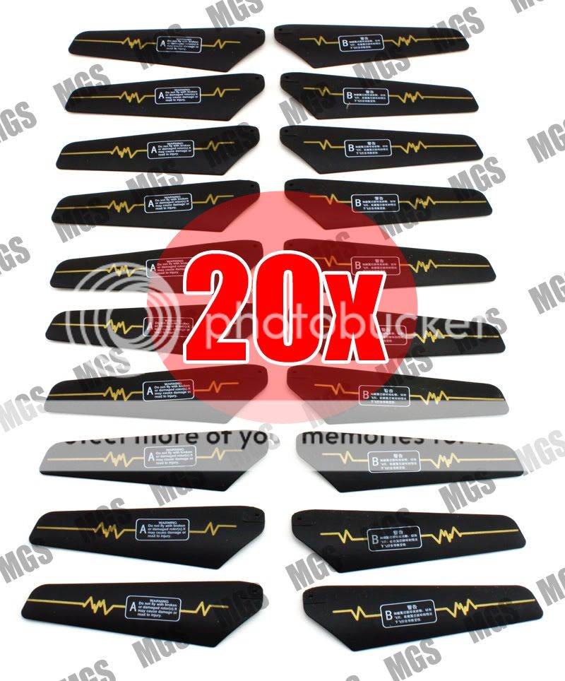 20X BLADE ROTOR 9808 METAL HAWK GYROSCOPE HELICOPTER  