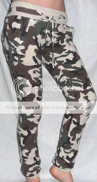 pantalone mimetico militare lungo vita bassa verde donna 40 42 44 46 