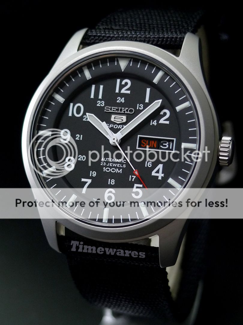 Seiko 5 Military Nylon Strap Automatic Watch SNZG15K1