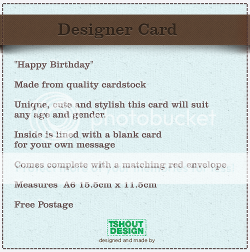 Unique Cute Handmade Designer Card Unisex HAPPY BIRTHDAY Top Quality