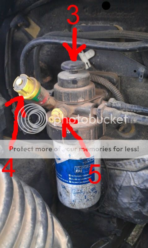 Ford transit water in fuel filter #4