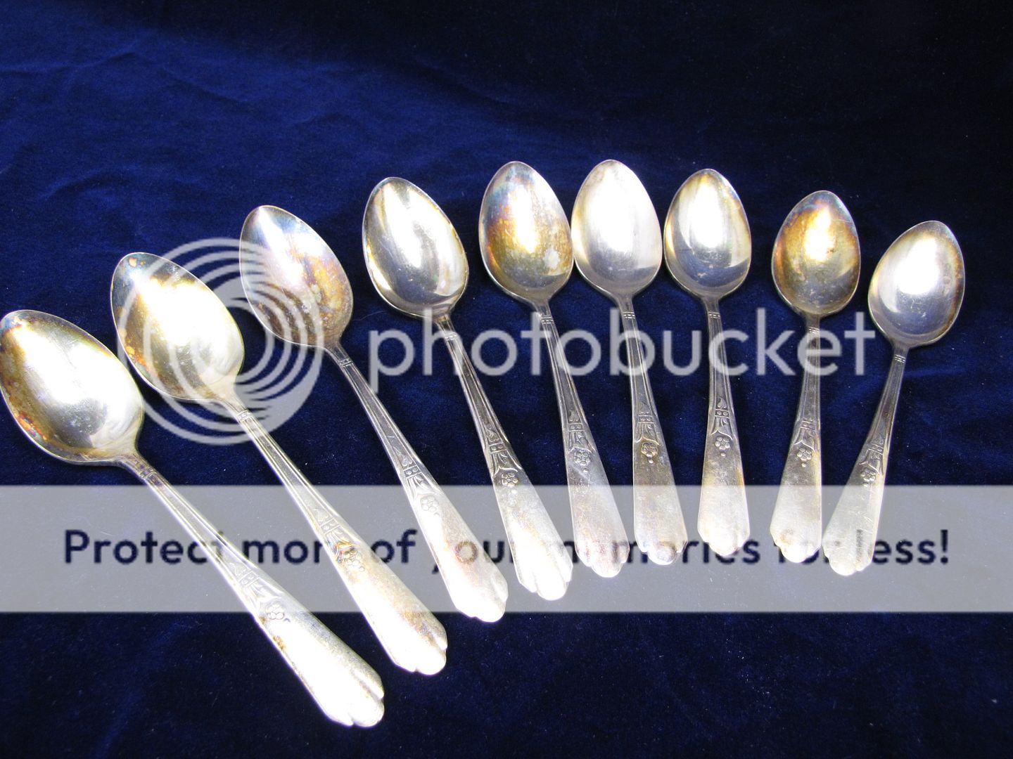 Antique Simeon L & George H Rogers Oneida Spoons  