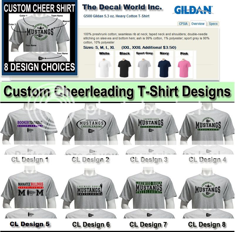 Custom Cheerleading T Shirt Personalized Cheer Dance  